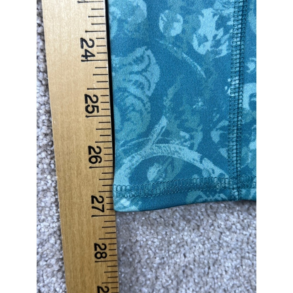 Chicos Zenergy So Slimming 0 NWT Teal Paisley Pocket Leggings Athletic - Picture 7 of 8